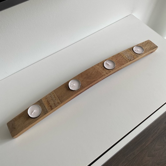 Wood Candle Holder - Picture 1 of 2